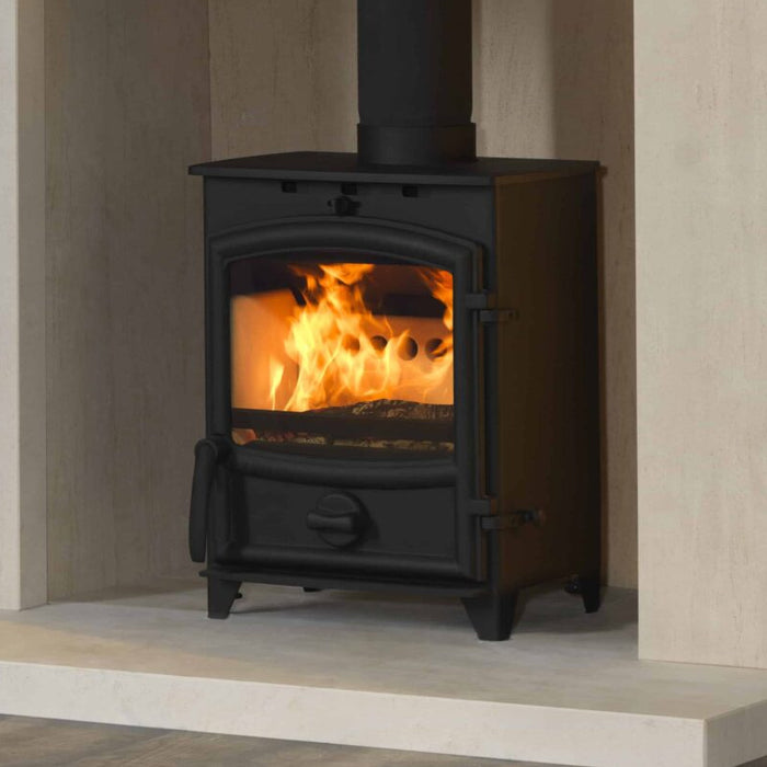 Fireline FX5 5kW Curved And Modern Door Multi Fuel Stove