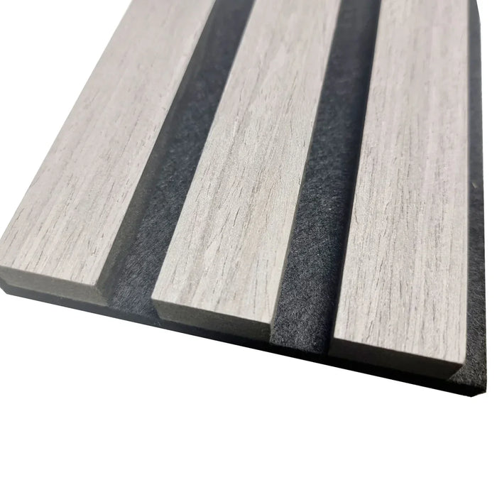Acoustic Grey Oak Premium wooden wall Panel 2400mm x 600mm x 20mm