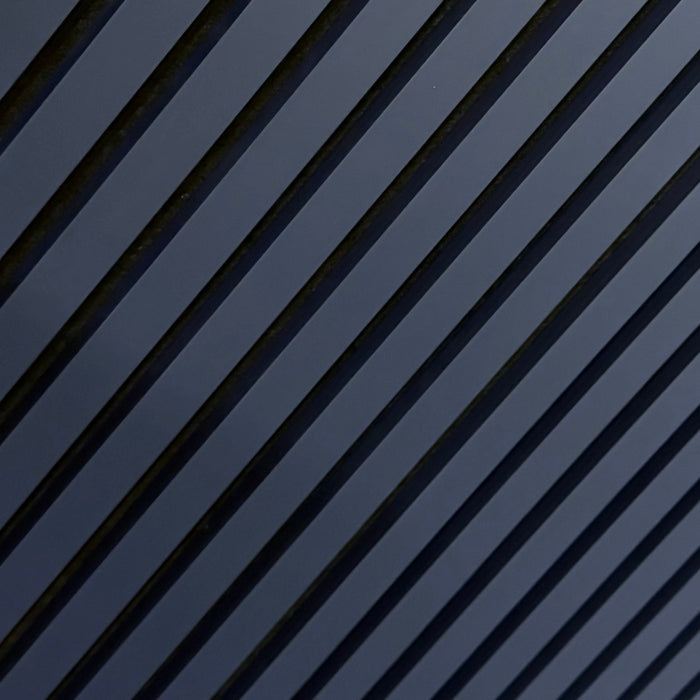 Coloured Acoustic Slatted Wall Panels - 3 sided -
