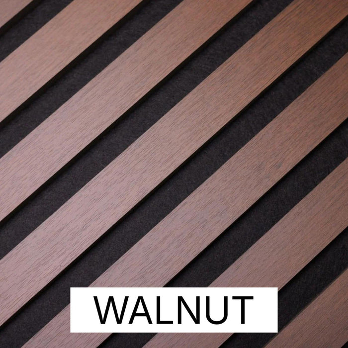 Premium Acoustic Wall Panels – Wooden Slatted Felt Back Panel 2400mm x 600mm x 17mm (1.44m²)