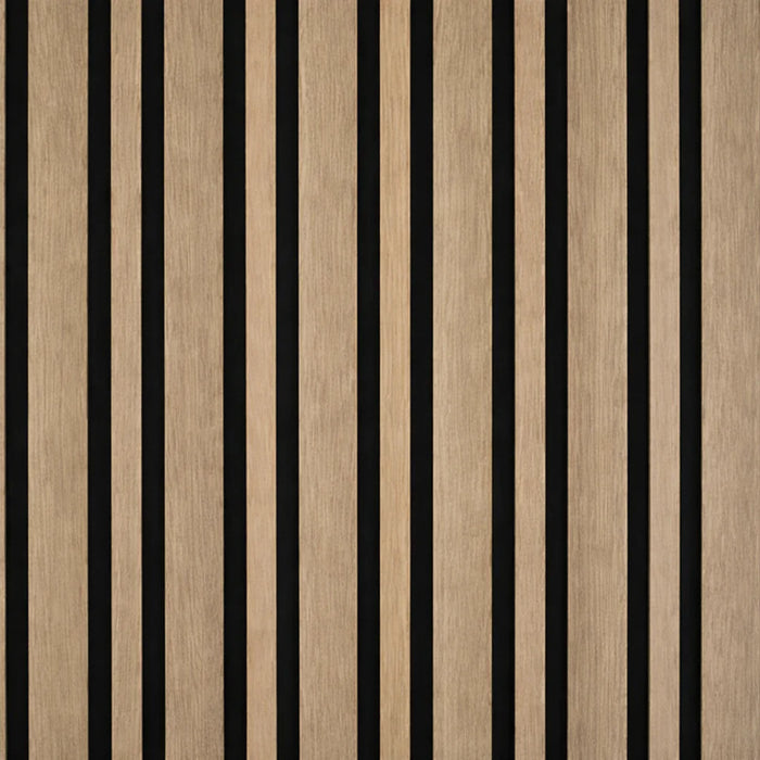 Multi width Dark Oak Acoustic wall panel 2400mm x 600mm