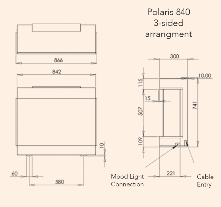 Charlton And Jenrick Polaris 840e Electric Fire