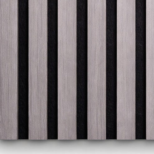Acoustic Grey Oak Premium wooden oak veneer wall Panel 2400mm x 600mm