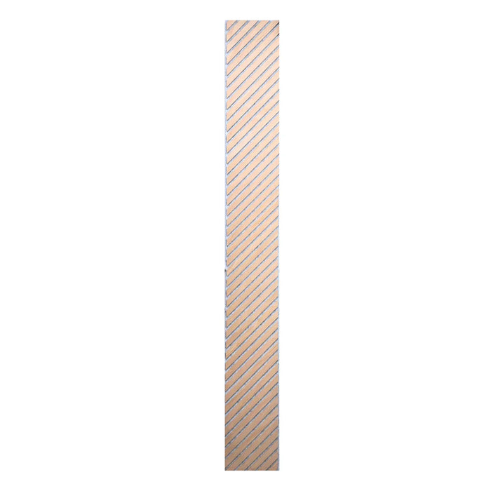 Chevron Natural Wood on Grey felt Acoustic Premier 3 Sided wooden wall Panel 2400mm x 600