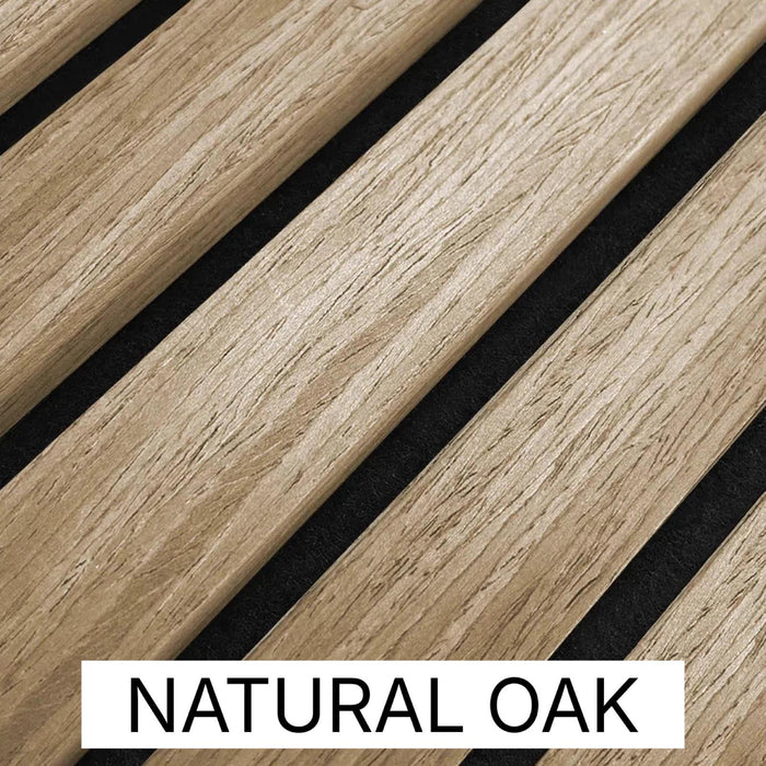 Acoustic slatted wall Panel - 2400mm x 600mm
