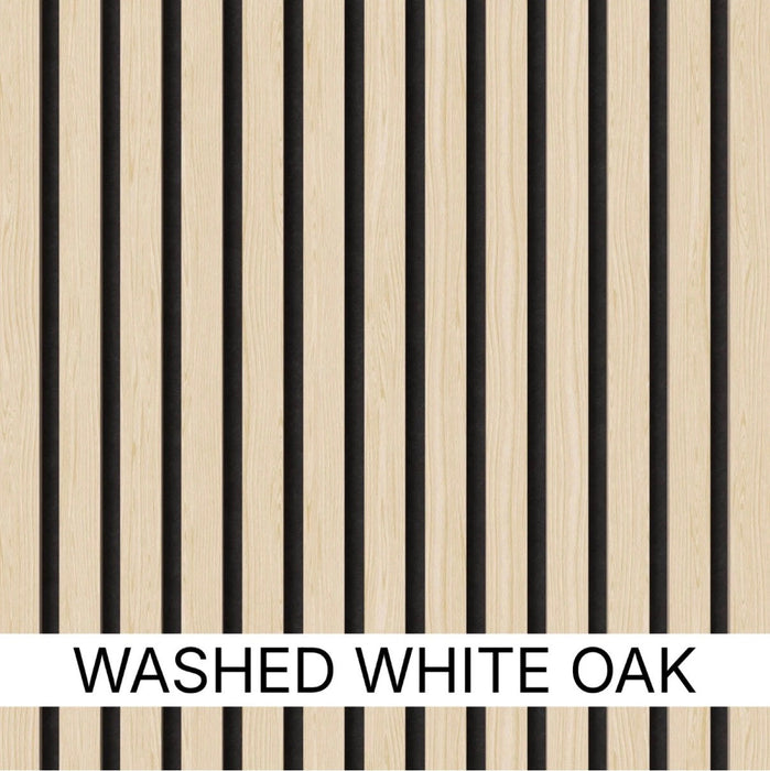Premium Acoustic Wall Panels – Wooden Slatted Felt Back Panel 2400mm x 600mm x 17mm (1.44m²)