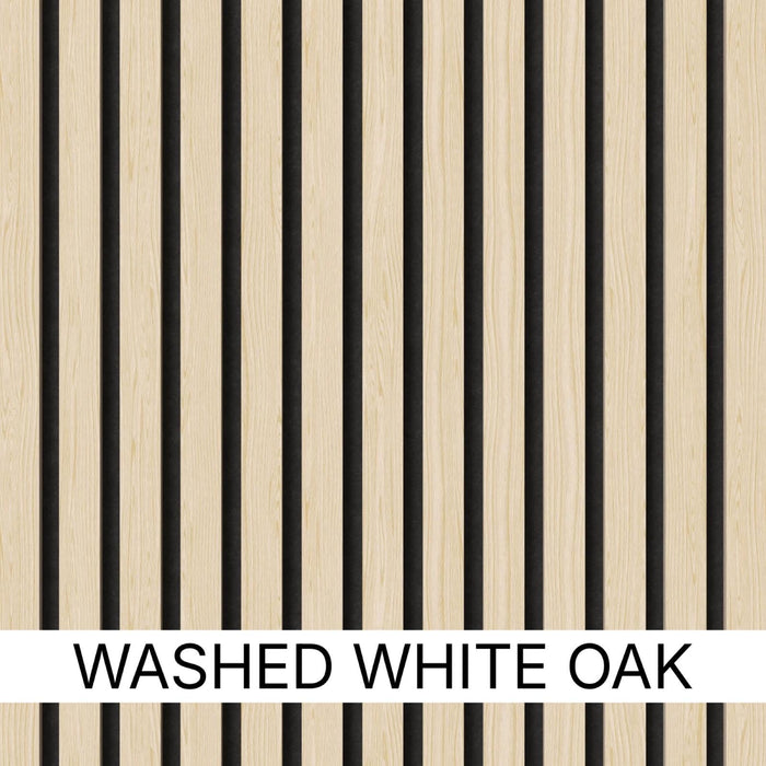 Premium Acoustic Wall Panels – Wooden Slatted Felt Back Panel 2400mm x 600mm x 17mm (1.44m²)