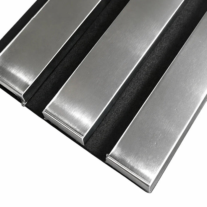 Coloured Acoustic Slatted Wall Panels - 3 sided -