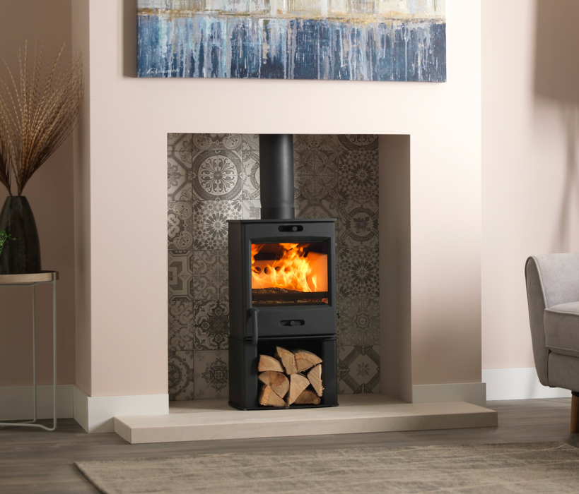 Fireline FX5W 5kW Wide Curved Door Multi Fuel Stove