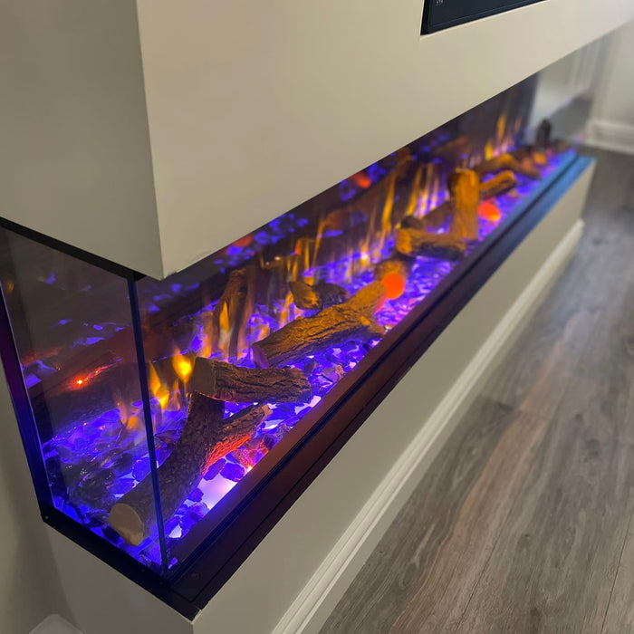 E1800 Icona™  E1800 Panoramic deep High definition Deep Electric Fire 3 Sided 1800mm Wide App & Alexa controlled