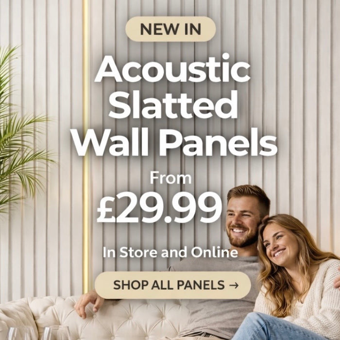 Acoustic slatted wall Panel - 2400mm x 600mm