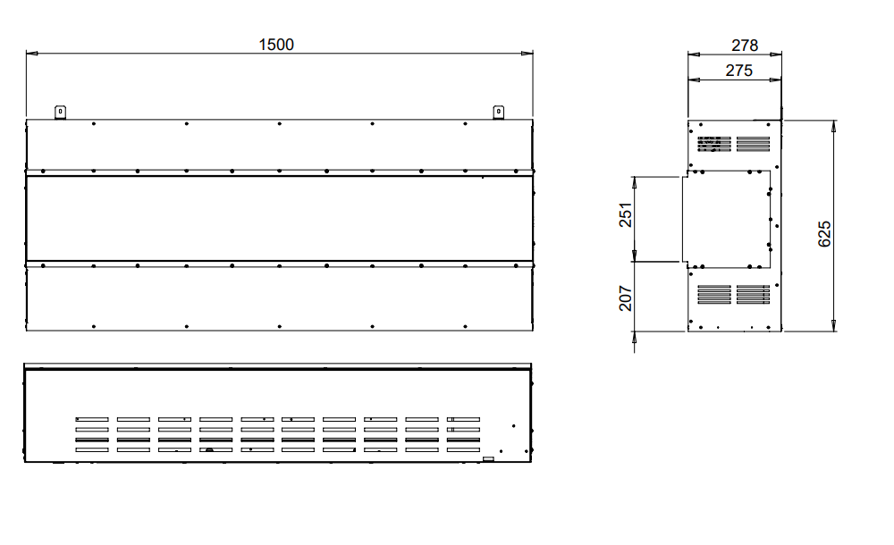 Legend Fires Nero 1500 Inset Electric Fire
