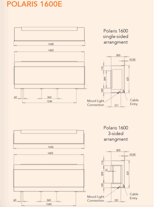 Charlton And Jenrick Polaris 1600e Electric Fire