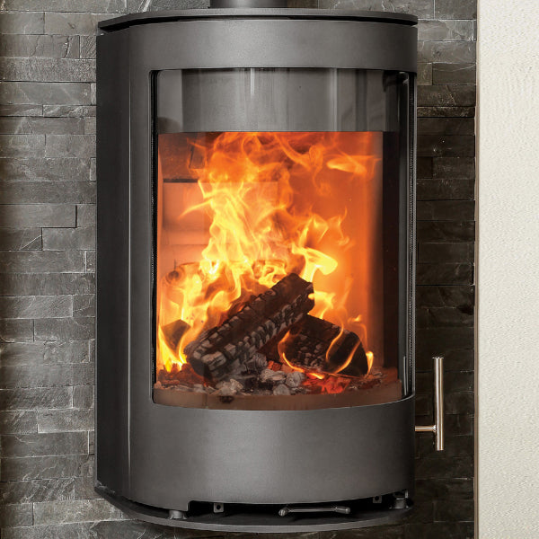 Purevision PVR Cylinder Square Back Multi Fuel Stove