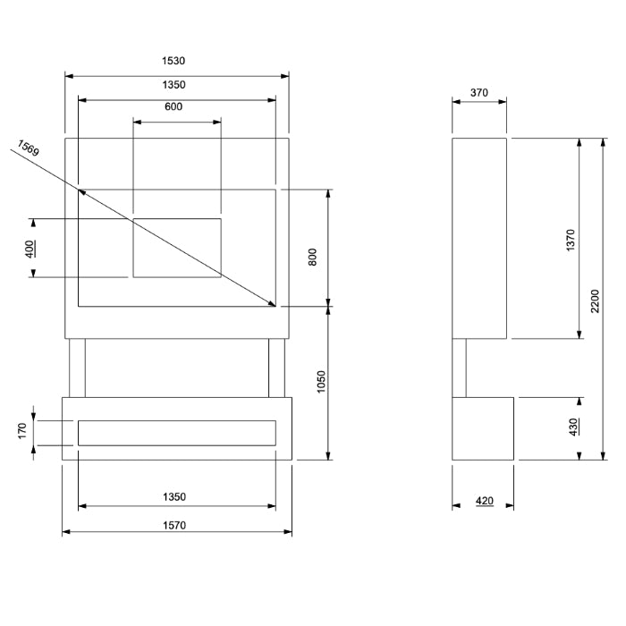 Celsi DLX 1250 Media Wall Unit