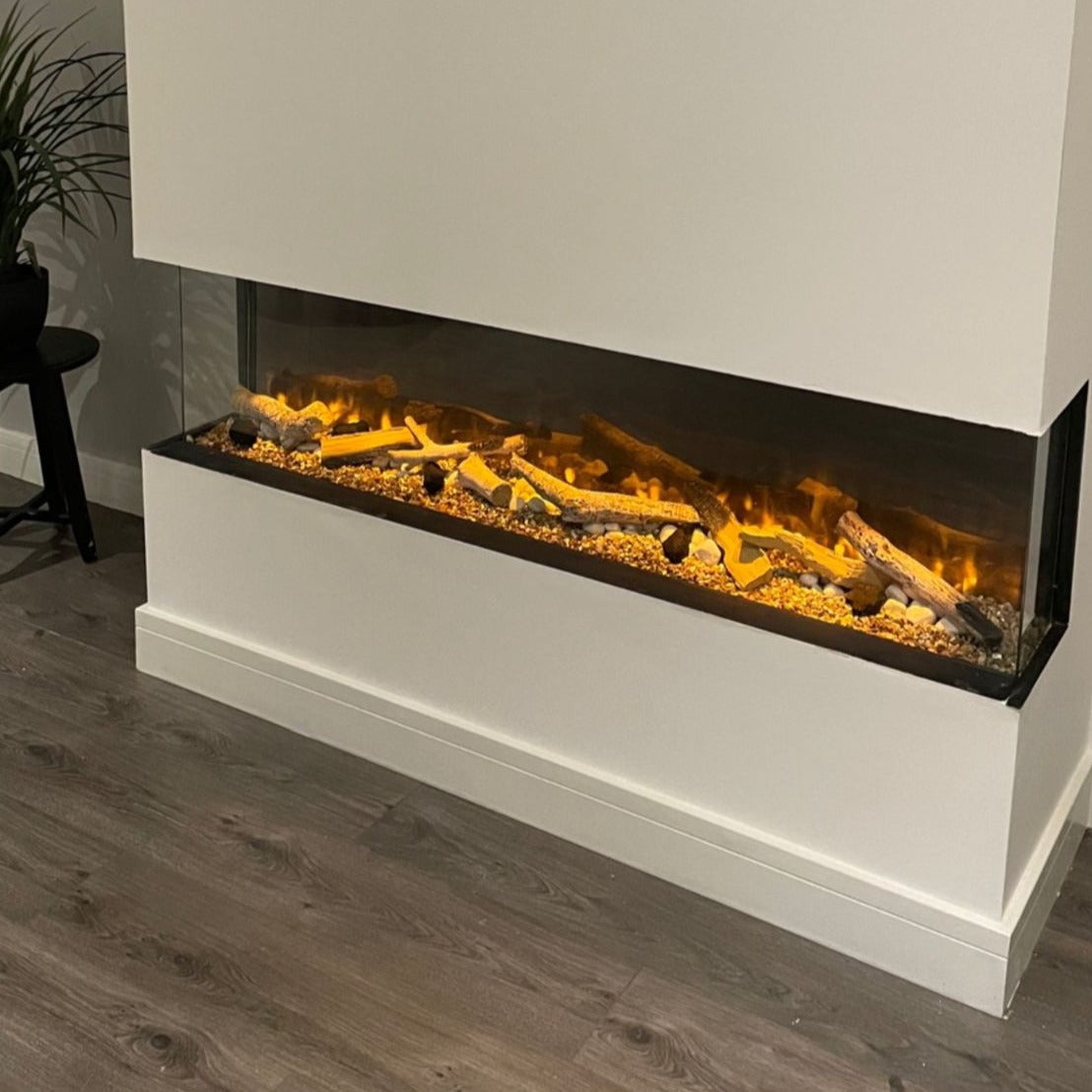 Icona™ 71 Panorama High definition Electric Fire 3 Sided 1800...