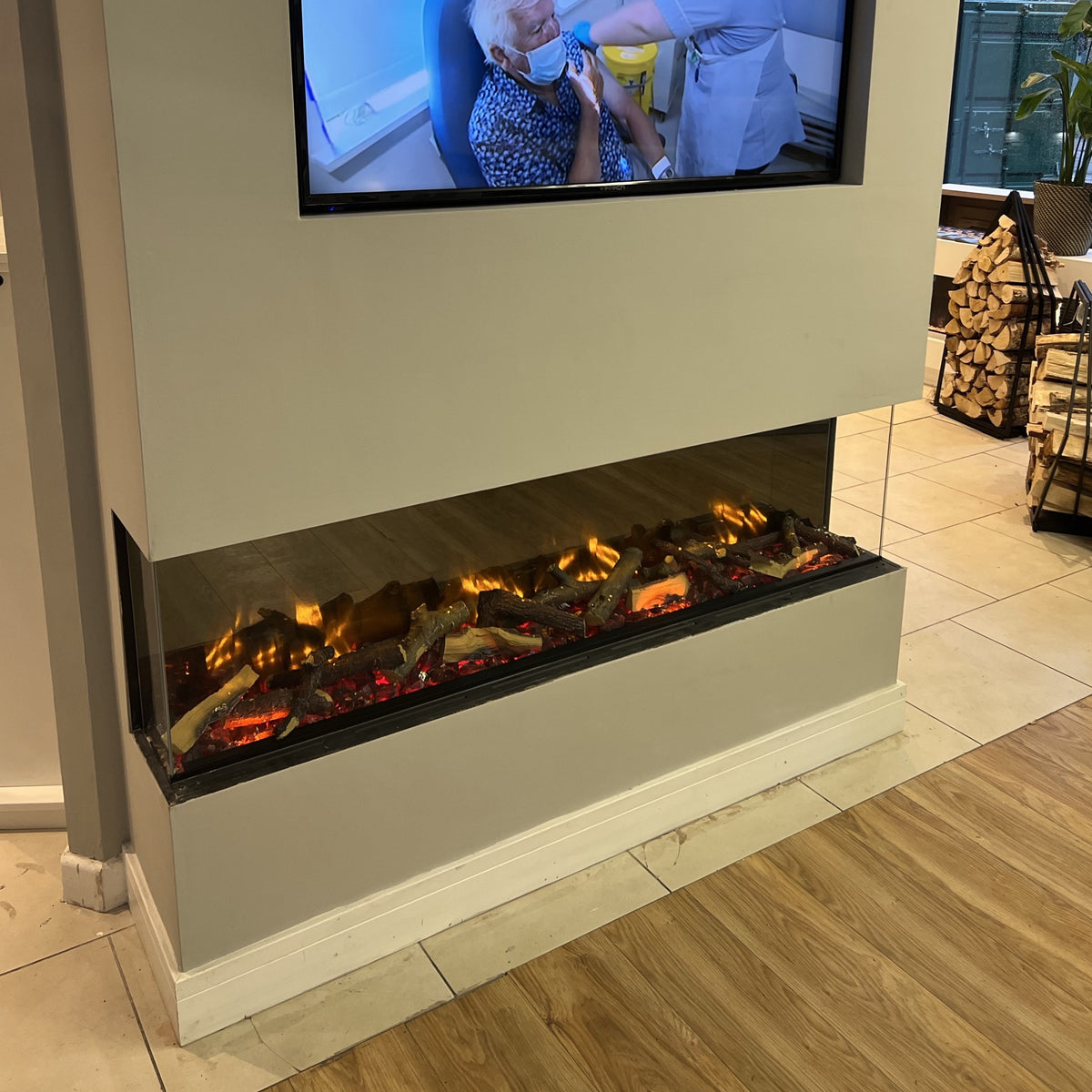 Polaris 1600E electric fire 1/2/3 Sided